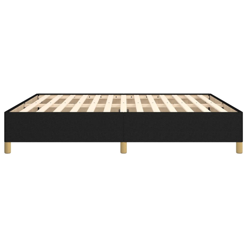 Box Spring Bed Frame Black 160 x 200 cm Fabric