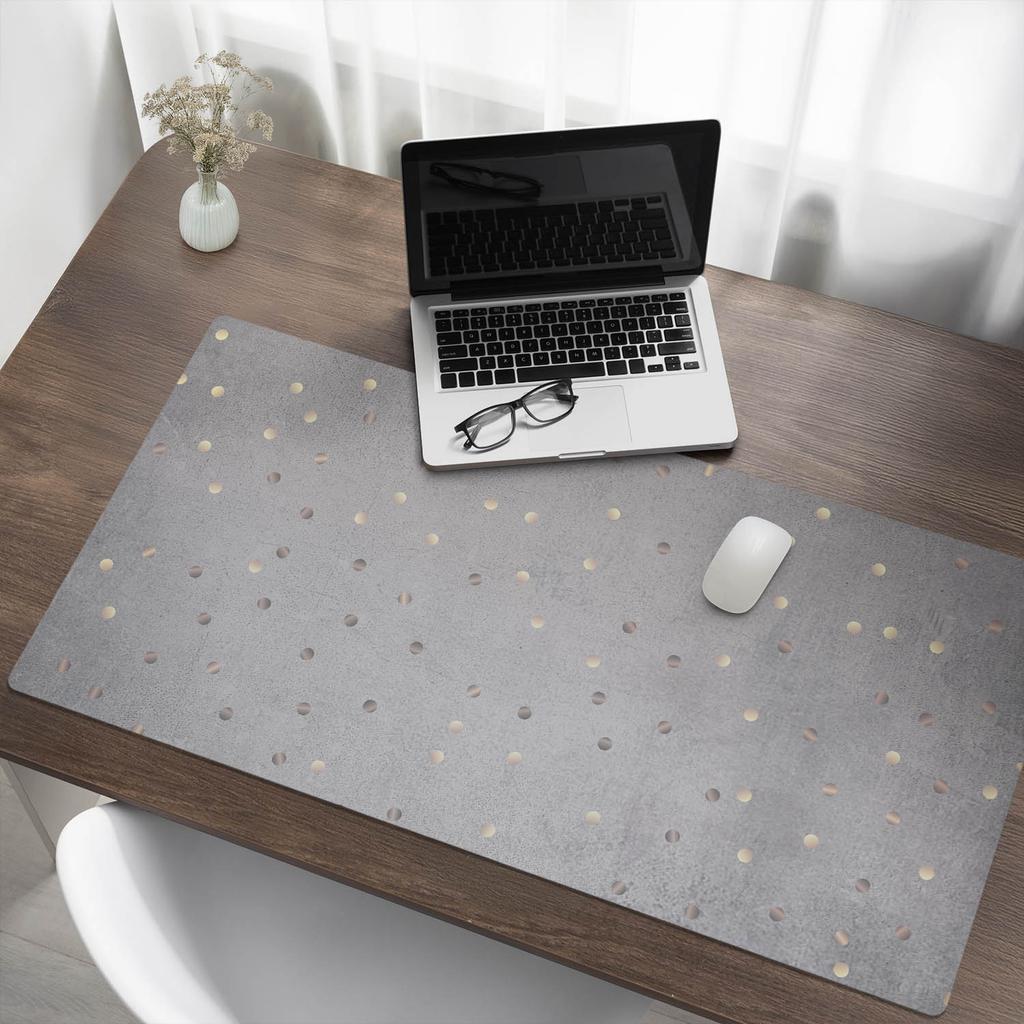 Elegant Decorative Desk Mat Pastel Dots Background 120X60 Cm