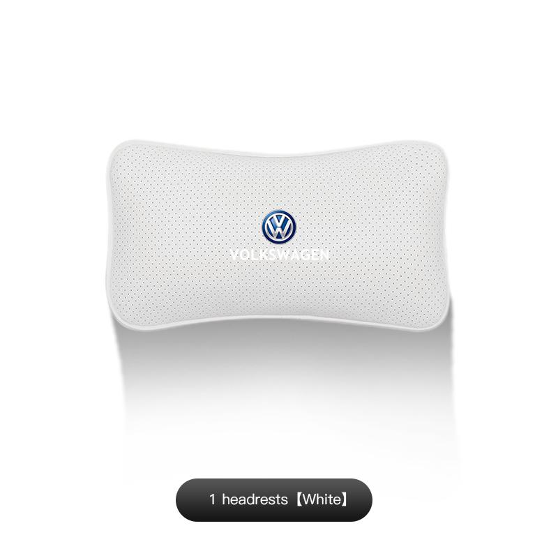 Hijk1 Car Neck Pillow Seat Headrest Automatic Memory Cotton Protective Pad For VW Golf T‑Roc Tiguan Polo Passat T‑Cross Taigo ID.4