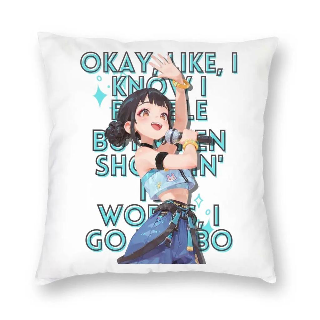 Kpop Demon Hunters Huntrix Cartoon Decorative Cushion Cover Living Room Sofa Bedroom Home Decoration Pillowcase Halloween Decora
