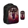 M-Messi Double Layered Backpack Football Star 2Pcs Set Backpack, Sports Pencil Bags School Bags  Kids School Mochila Rucksack