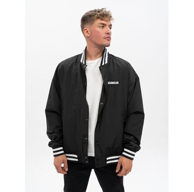 Куртка Jigga Wear Мужская бейсбольная куртка, черная/белая, Jigga Wear Crown, размер L EU M