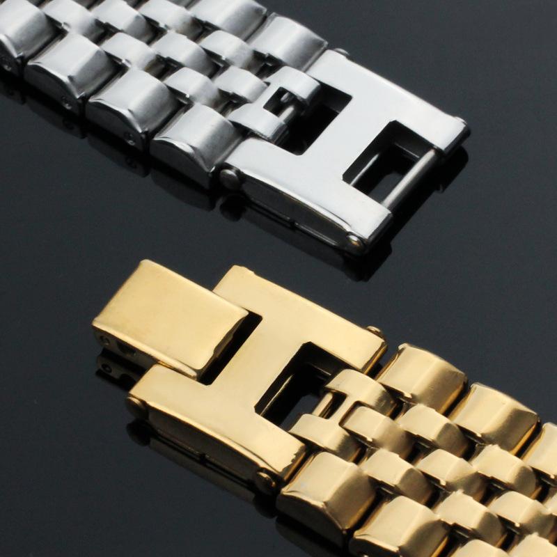 Titanium Steel Men's Strap Bracelet Niche Simple Stainless Steel Watch Chain Versatile Retro Jewelry