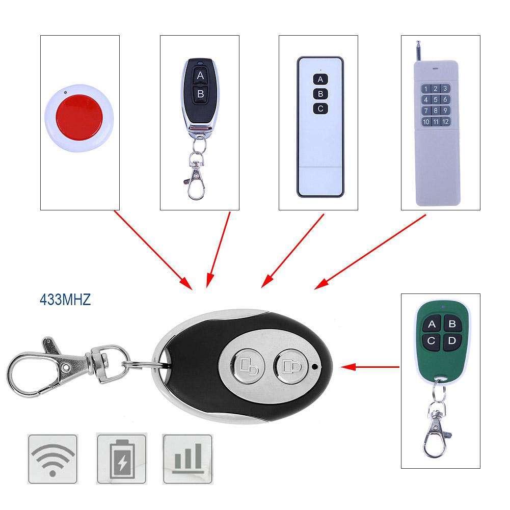 1pcs Cloning Remote Control key Fob 433/868Mhz universel porte de Garage Portail LJ 1pcs Cloning Remote Control key Fob 433/868Mhz universel porte de Garage Portail LJ
