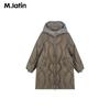 M.Latin Boys' Long Cable Knit Down Jacket