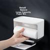 Ecoco Cocoa Bathroom Tissue Box Toilet Paper Non-perforated Bathroom Wall-mounted Box Bathroom Tissue Box E1807 Gray