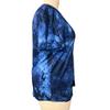 BITCED Summer Fashion V-Tie Pocket Tie-Dye Large Size Women's T-Shirt Short Sleeve Top