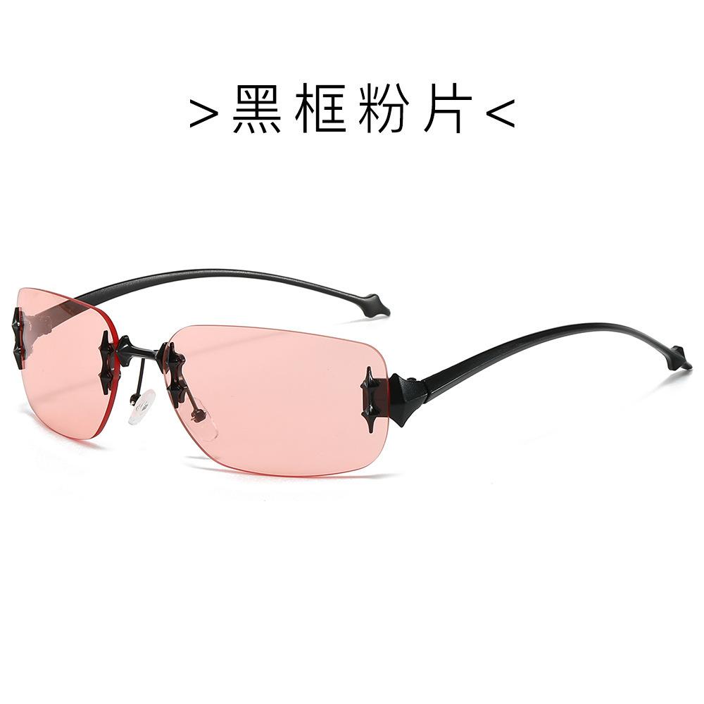 

JYL TS Sunglasses Frameless Star Y2K Square Women/90270 B-8943 палена сієнна кольору