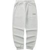 SS24 Solid Color Elastic Waistband Tapered Knit Sports Pants Women Bottoms Light-White Gray L324W024-0248