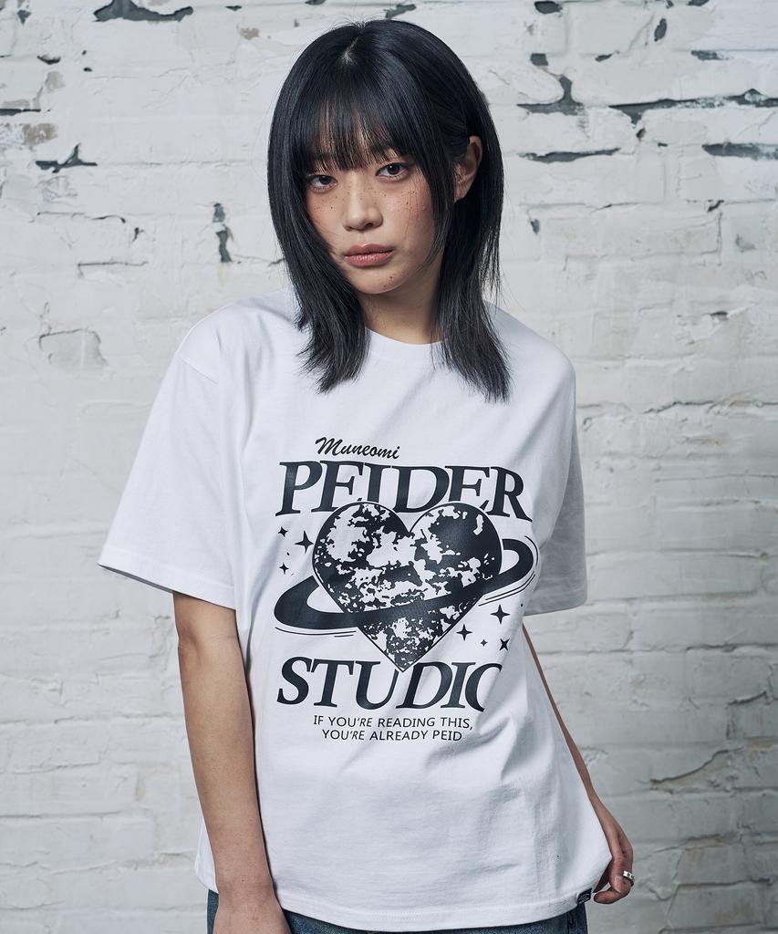 Peideu Pd Studio White Short Sleeve T-Shirt