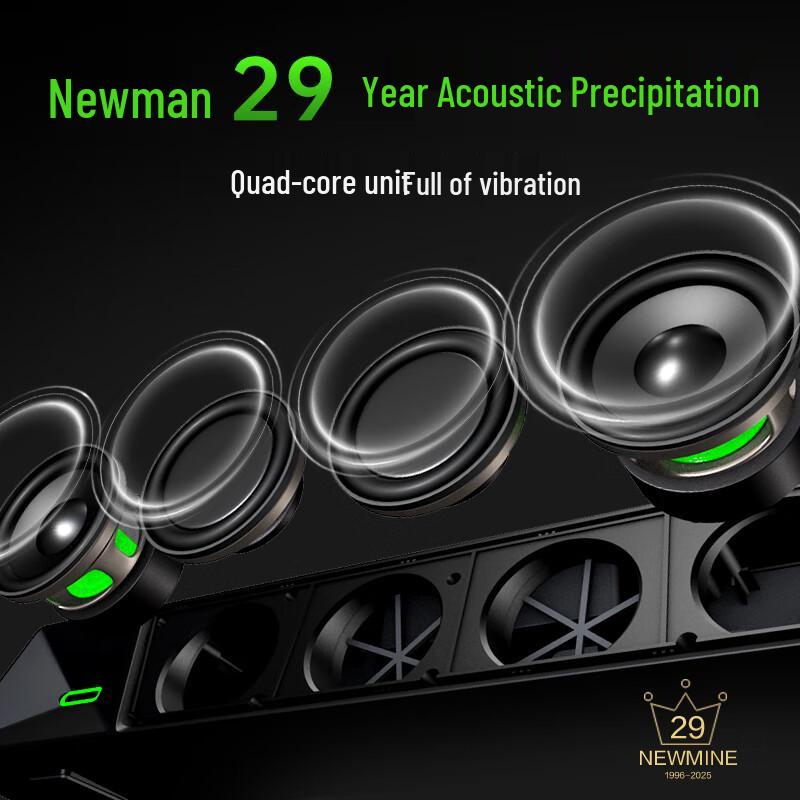 Newmine Desktop Gaming Soundbar Speakers
