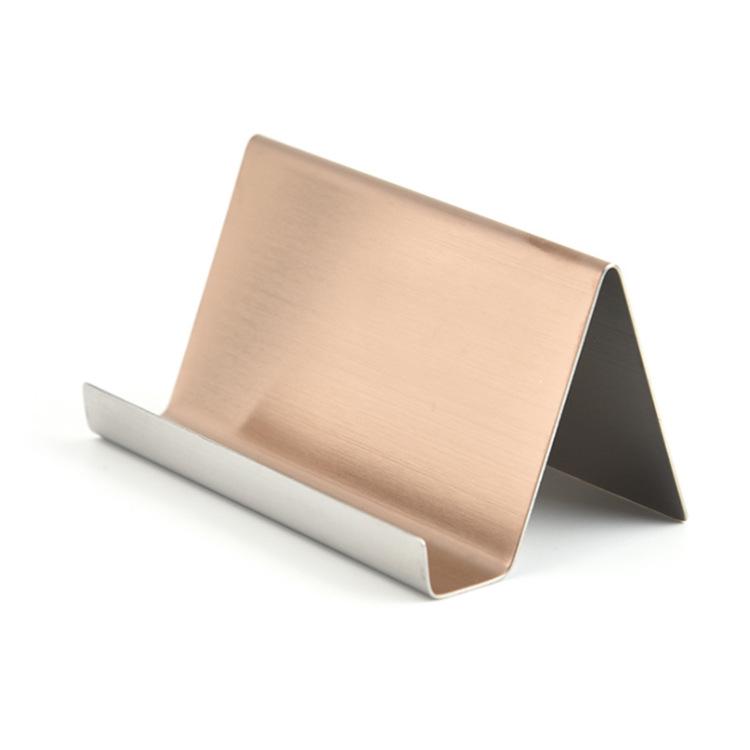In Stock Stainless Steel Desktop Business Card Holder