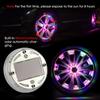 LED Light Solar Energy Flash Car Wheel Light Hub Bulb Tire Tyre Valve Car Motorcycle Tire Colorful Modes Valve Light Wheel Lamp