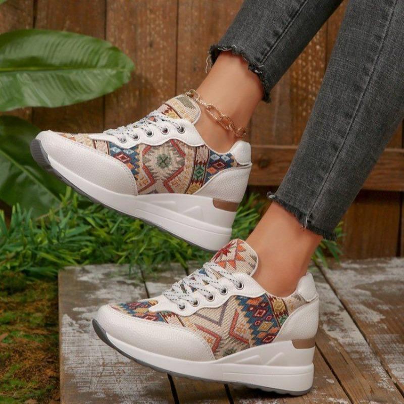 Women's Plus Size Thick Platform Sneakers Versatile Casual Euro-American Fashion New Autumn Winter Wholesale