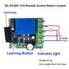 433Mhz Remote Control Wireless Switch Provides DC 12V 1CH 10A Relay Receiver and 2CH Transmitter for Door Electromagnetic Lock