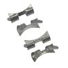 Stainless Steel Curved Lug Cover Strap Adapter, Three-Bead Design, 20mm & 22mm Watch Repair Parts