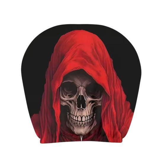 Funny Cartoon Car Headrest Covers, Universal Breathable Elastic Seat Neck Pillow Protector, Humor Spooky Auto Interior Decor for Most Vehicles
