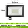 AC220V PIR Motion Sensor LED Flood Light IP66 Waterproof 200W 150W 100W 50W 30W LED Hanging Exterior Outdoor Wall Lamp Spotlight
