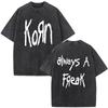 2026 Korn Tour 2026 Koszulka Vintage Sprana Merch Prezenty dla Fanów Koszulki Zespołu Metalowego Gotyckiego Rockowego Męskie Damskie Codzienne Luźne Koszulki z Krótkim Rękawem