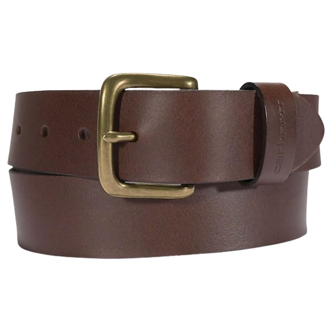

[Carhartt] Кожаный ремень, Натуральная кожа, Коровья кожа, Подарок, Повседневный, Мужской, Классический ремень с пряжкой из ременной кожи A0005509 BROWN (201) 36 [Наименование]