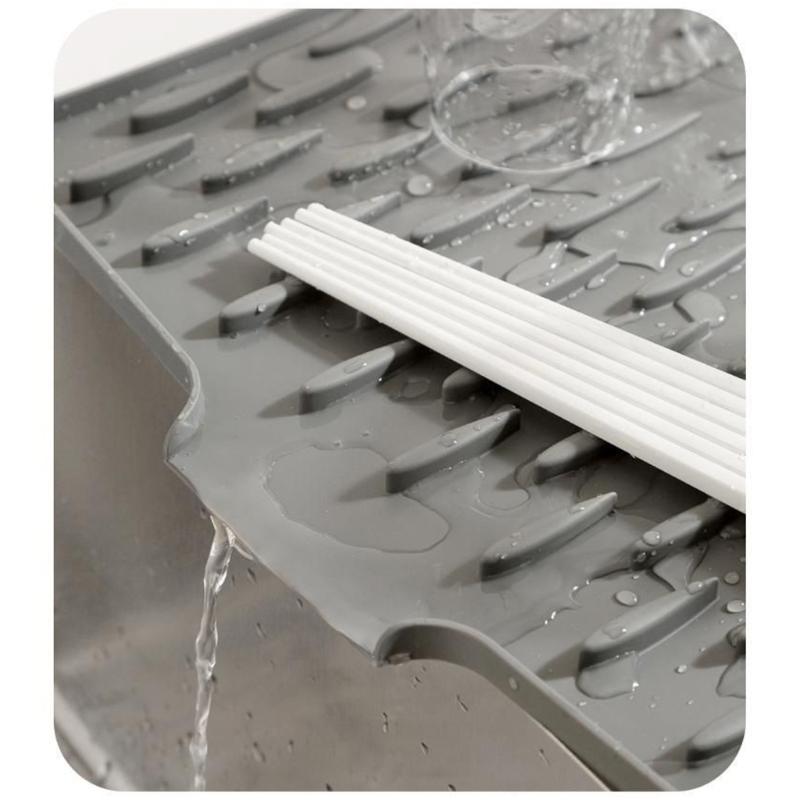 Nonslip Silicone Pot Holder Heat Proof Trivet Sloped Surfaces For Efficient Liquid Drainage And Storage