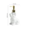 Ceramic Soap Dispenser Dog Shape Portable Hand Sanitizer Lotion Bottle Home Bathroom Shampoo Shower Gel Bottles Home Accessories