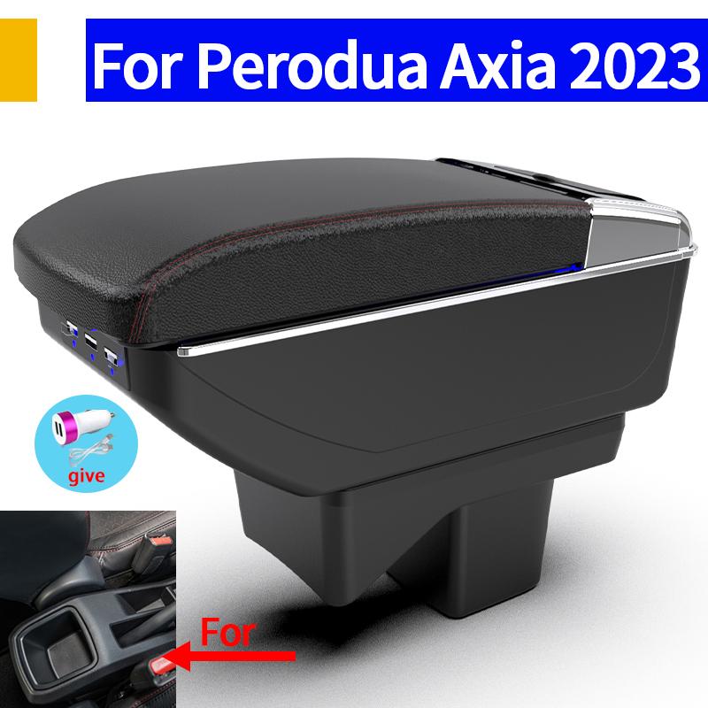 For Perodua Axia For jhe5 Agya Car Armrest box For jhe5 Wigo Interior Armrest Storage Box 2023 2024 Car Accessories UDS3