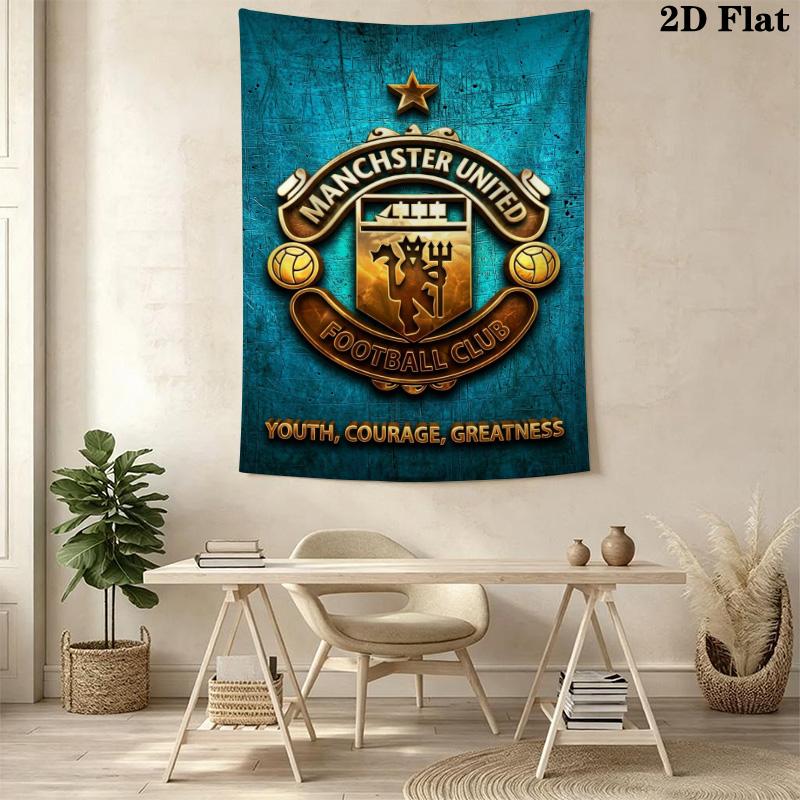 Manchester Football Club Crest Bedding 1 Duvet Cover 2 Pillowcase Without Core Bedding Set Soft And Comfortable Christmas Birthday Gift