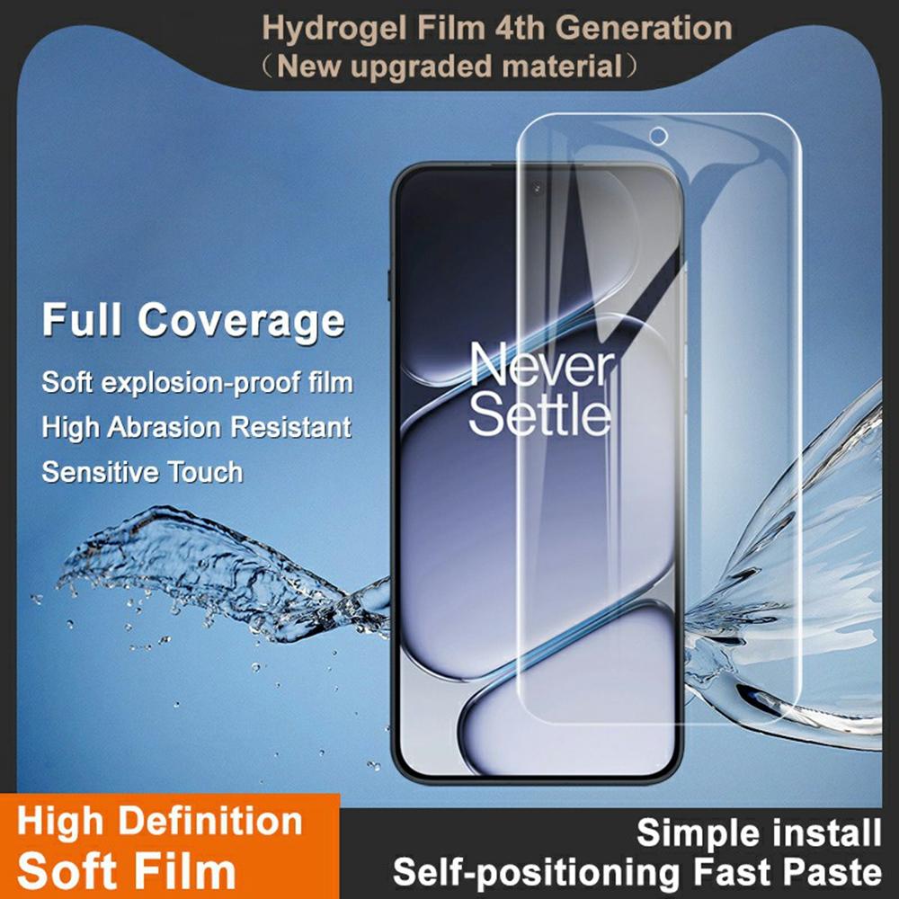 IMAK Hydrogel Film 4th For OnePlus Ace 6 5G/Ace 6T 5G/15R 5G Full Screen Protector Ultra Clear Full Glue Soft TPU Film (Fingerprint Unlock)