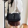 Bag Women's 2025 Autumn New Korean Version Niche Design Nylon Multi-pocket Messenger Bag Commuter Casual Shoulder Bag