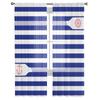 Anchor Rope Blue Stripe Tulle Curtains For Living Room Bedroom Voile Sheer Curtain Window Home Decor Drapes