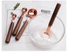 Belly Cup Rose Gold & Walnut Wood Measuring Spoon and Acacia Cup Set