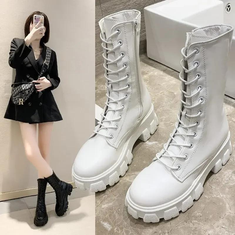 New Boots For Women Autumn Winter High-Top Women'S Boots Fashion Women'S Warm Casual Boots Comfortable Women Platform Shoes
