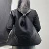 Women'S Nylon Splicing Mesh Shoulder Bag Large Capacity Versatile Simple Oblique Span Bag