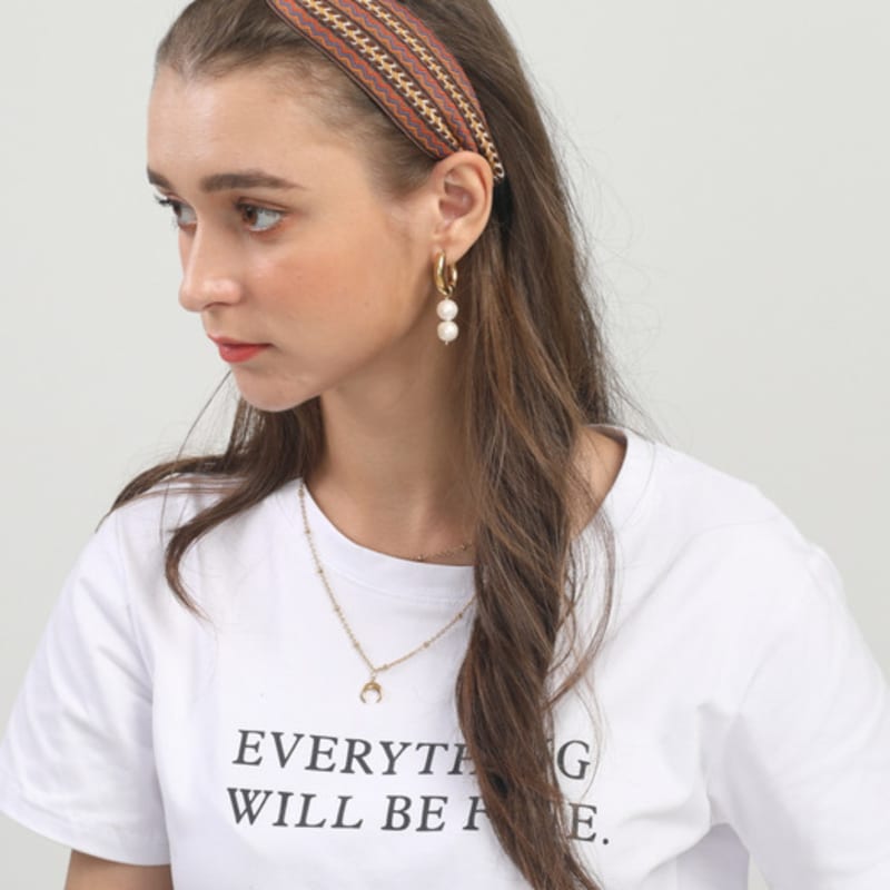 LALA Ethnic Hairband-BROWN