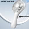 Bærbar Håndholdt Vifte Personlig Minivifte med 6 Hastighetsvind 1200mAh Oppladbart Batteri Elektrisk Vifte for Reise Kontor