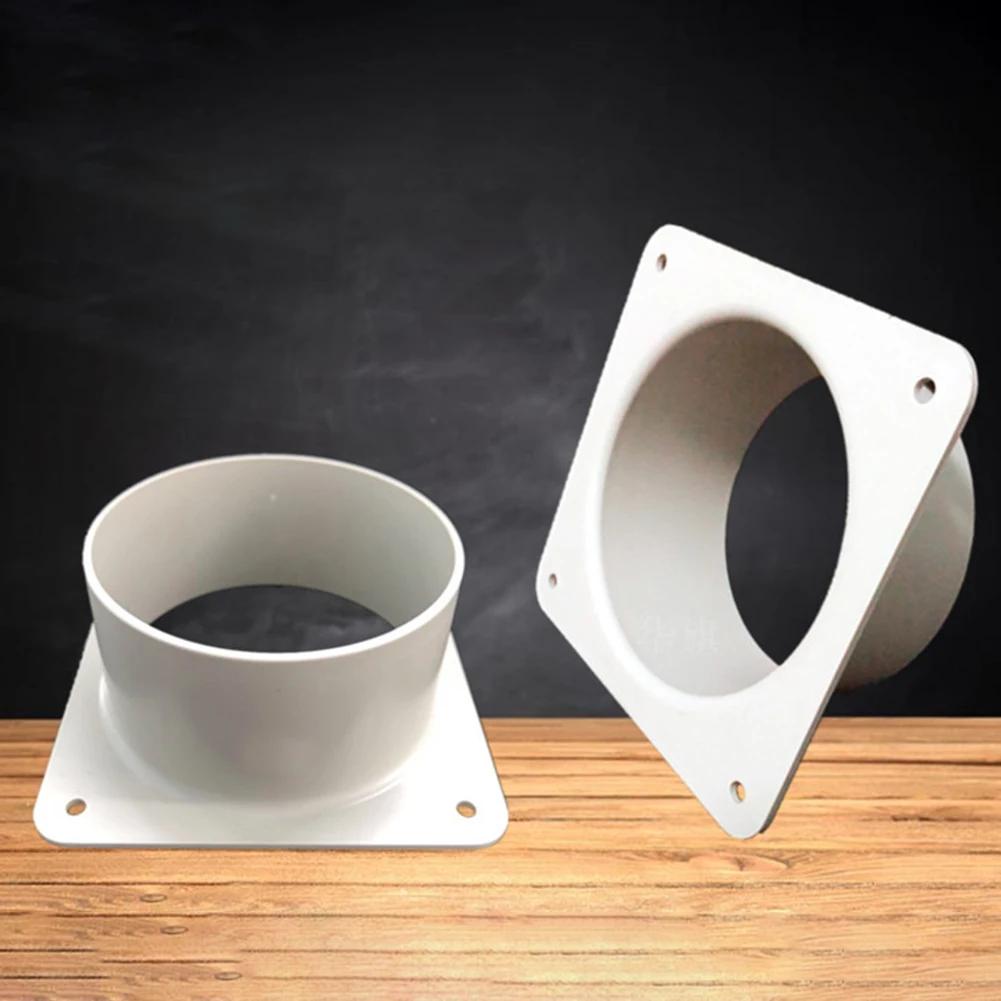 Air Vent Duct Connector Flange Straight Ventilation Pipe Plastic Ducting Tools Home Improvement Ventilation System Components