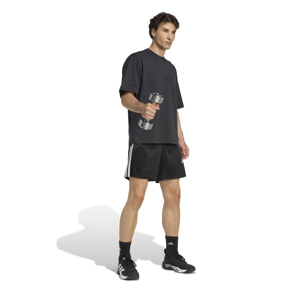 Adidas PIQ Shorts TR138 M WO-ES 3-Stripes 7-inch Men's Black/White (KA3461)