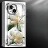 The Crystal Flower Stand Is Suitable for Apple 13 Transparent Phone Cases and Huawei Mate60pro Electroplated Borderless 15