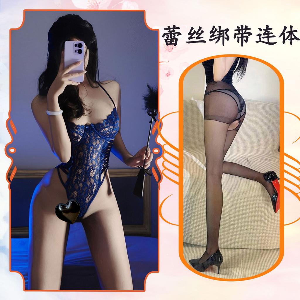 Lenjerie Sexy Dantelă Sexy Ispită Misterioasă Dantelă Golă Bretele Inel de Oțel Jartieră Ascetică Feminină