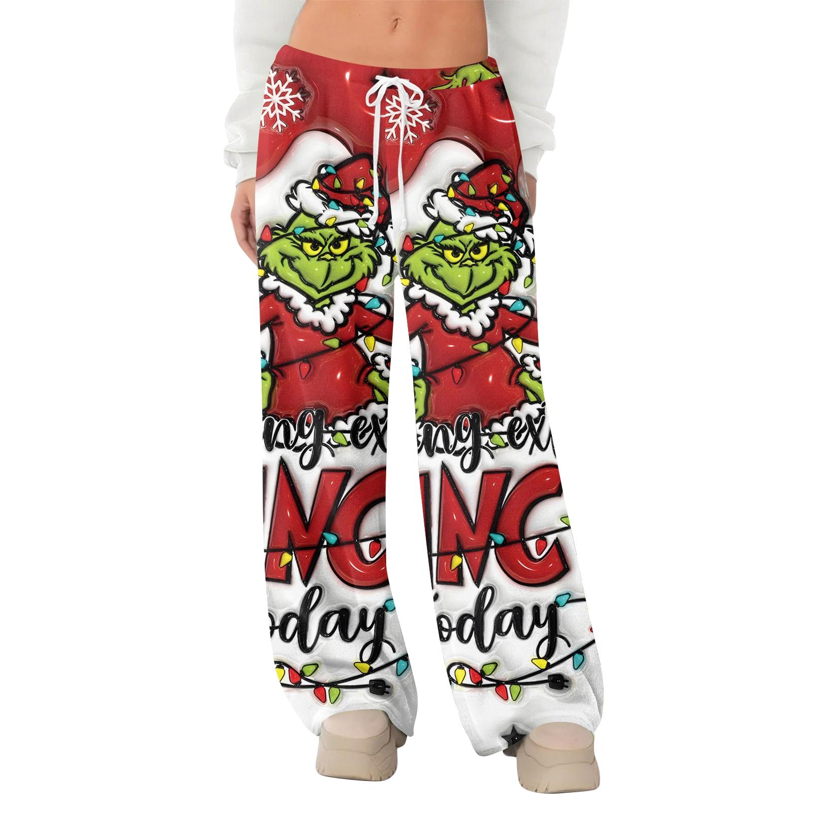 

Women s Fleece Wide Leg Elastic Waist Drawstring Loose Pants Drawstring Pajama Pants Sleepwear Trousers L