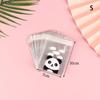 100Pcs/Pack Panda Decoration Self-Adhesive Cookies Bag Wedding Candy Bags