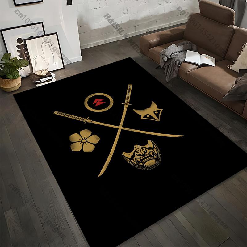 15 Size Samurai Spirits Large Carpet Living Room Home Decor Sofa Table Rug Anti Slip Chair Lounge Floor Mat Carpet for Bedroom