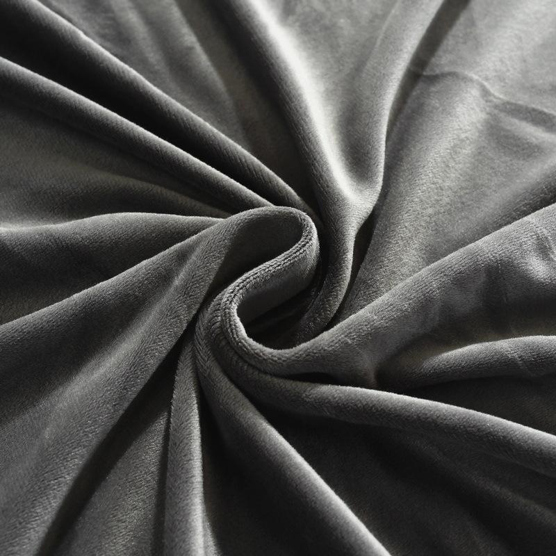 Thicken Plush Sofa Covers Elastic Corner 1/2/3/4/5 Seats Solid Color Couch Cover L-Type Sofa Cover All-Inclusive Protector Cover