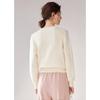 Bailuyu Women's Crew Neck Sequined Knit Cardigan