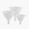 1 set Plastic Funnel Set White Kitchen Funnels for Filling Bottles, Automotive Oil Funnels for Lubricants and Fluids