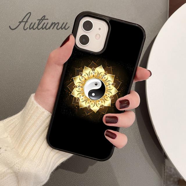 Eight Diagrams Taiji Yin Yang Phone Case for iPhone 11 12 13 14 Pro Max Mini XR XS SE 2020 7 8 Plus Samsung S21 S22 Cover Shell