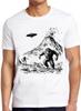 Bigfoot Ufo Alien Volcano Sasquatch Sketch Weird Humorous Hilarious Witty Funny Music Gift Tee T Shirt 2243