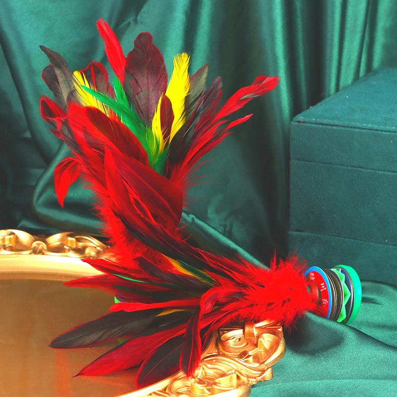 China Kick Shuttlecock Fitness Entertainment Footbal Foot Kick Fancy Colorful Goose Feather Shuttlecock For Physical Exercise