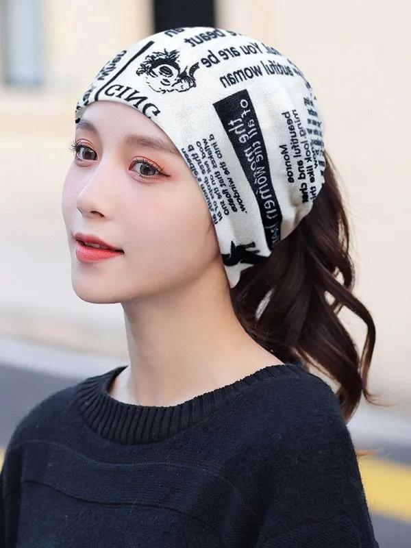 

Warm Pullover Sports Hat Casual Ear Cap One Size белый